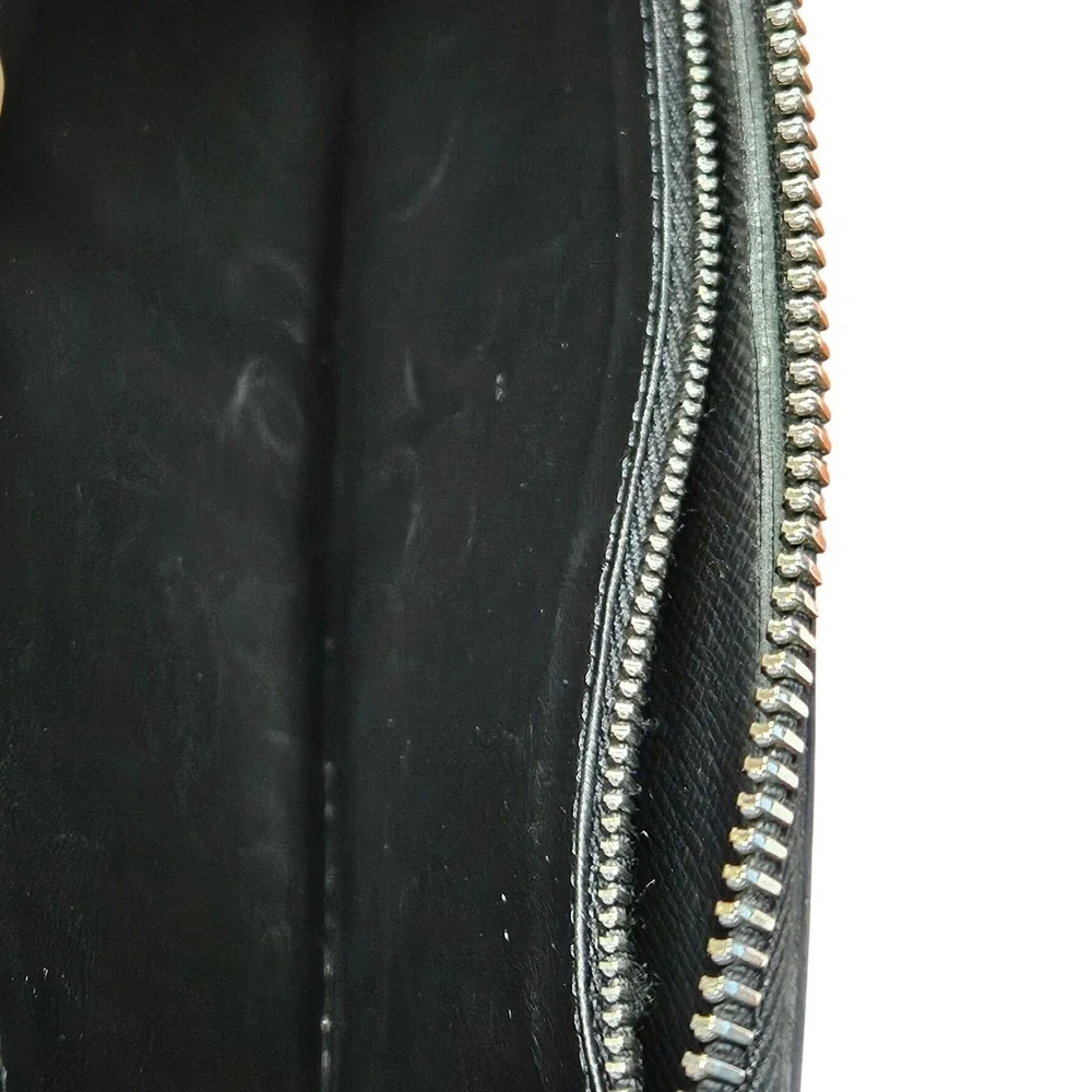 Louis Vuitton Taiga Zippy Organizer NM Black Wallet 2021 France LM0261 READ - Picture 9 of 14